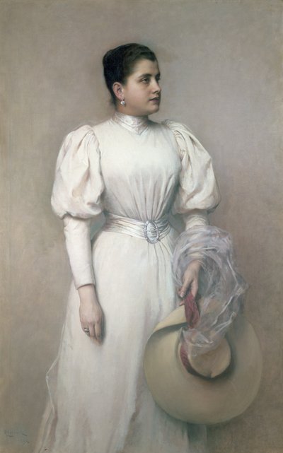 Marie Renard, cantante de ópera con la Hof Opera y esposa de Kinsky, 1893 de Leopold Horovitz