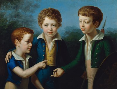 Albert, Moritz y Leopold von Neuwall de Leopold Kupelwieser