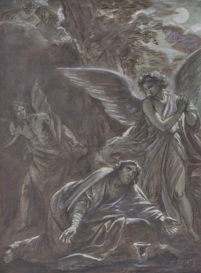 Cristo en el Monte de los Olivos de Leopold Kupelwieser