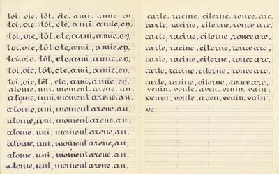 Copia de palabras, c.1900-20 (impresión) de Leopold Lyon