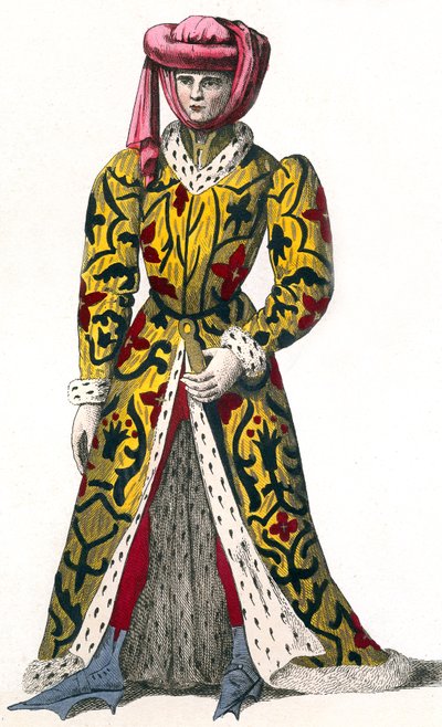 Louis De La Tremoille, conde de Joigny , bajo el reinado de CarlosVII de Leopold Massard
