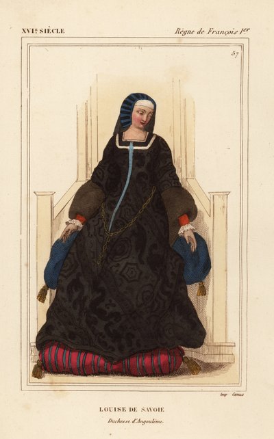 Luisa de Saboya, Luisa de Saboya, duquesa de Angulema, madre del rey Francisco I de Leopold Massard