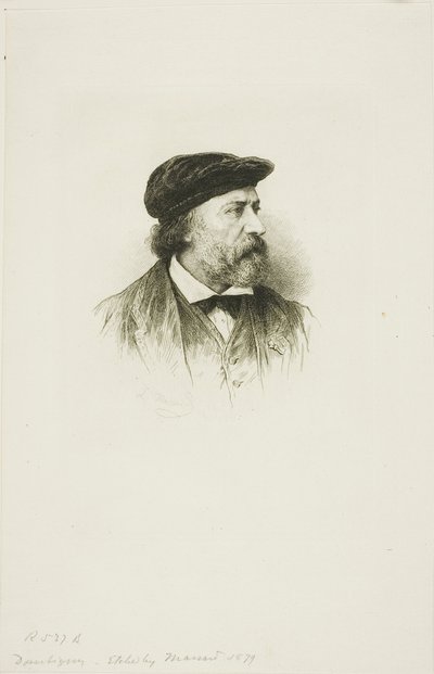Retrato de Daubigny de Leopold Massard