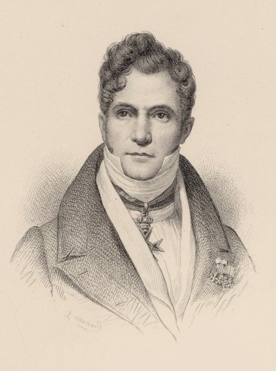 Retrato del director y compositor Gaspare Spontini 1774-1851 de Leopold Massard