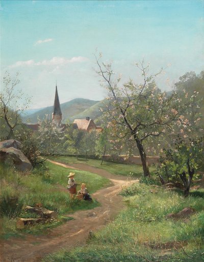 Floración de albaricoque de Leopold Munsch