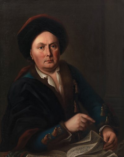 Retrato del cantante Ludwig Lodewijk van Beethoven 1712-1773..., 1773 de Leopold Radoux