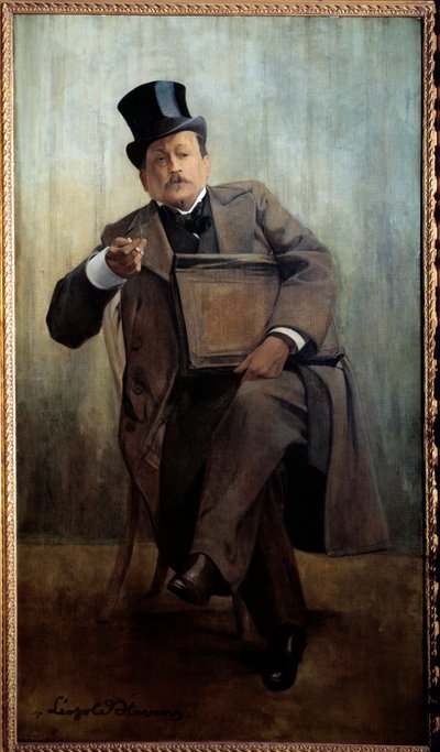 Retrato de Georges Courteline (1858-1929) Escritor de Leopold Stevens