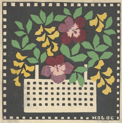 Cesta de flores de Leopoldine Kolbe