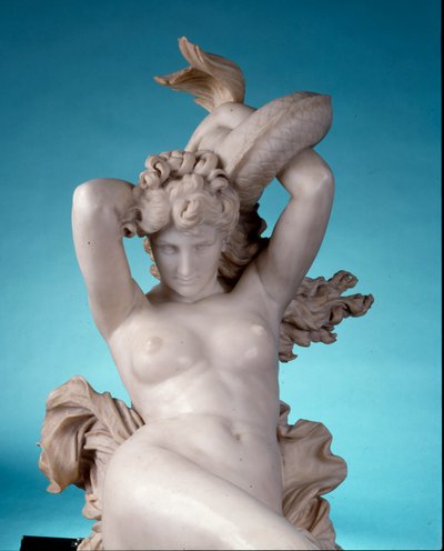 Galatea montando un delfín, c.1880 (detalle) de Leopoldo Ansiglione