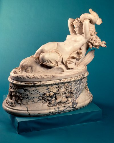 Galatea montando un delfín, c.1880 de Leopoldo Ansiglione