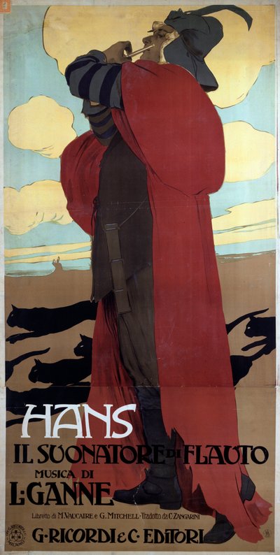 Hans el flautista de Leopoldo Metlicovitz