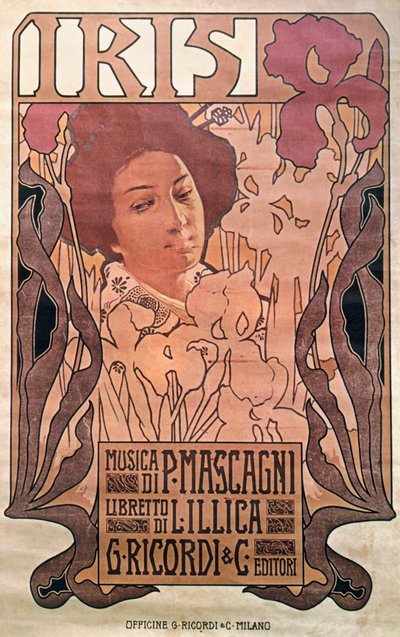 "Iris" de Pietro Mascagni de Leopoldo Metlicovitz
