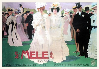 Moda Mele para los ricos en las carreras de Leopoldo Metlicovitz