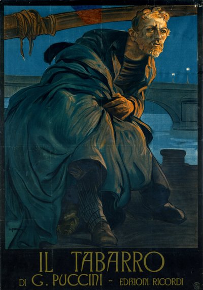 Ópera Il tabarro de Giacomo Puccini de Leopoldo Metlicovitz