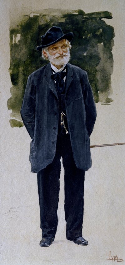 Retrato de Giuseppe Verdi de Leopoldo Metlicovitz
