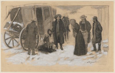 Boceto para "Navidad en el río" de Leroy William Jacobs