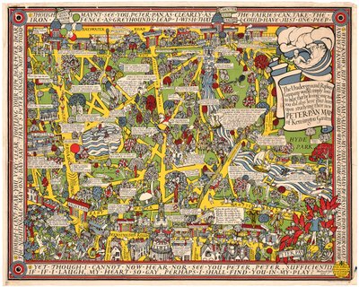 Mapa Peter Pan de South Kensington de Leslie MacDonald Gill