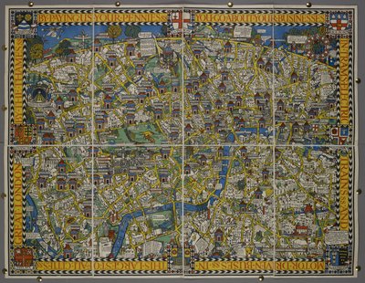 "Pagándonos tus peniques" - o el "Mapa de la ciudad de Londres de Leslie MacDonald (1884 1947) Gill