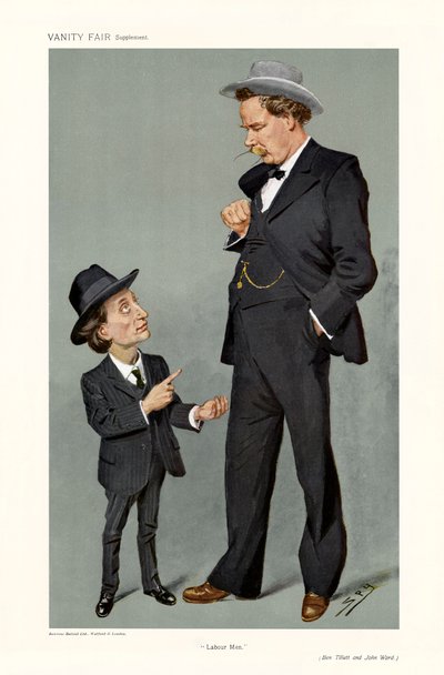 Ben Tillett y John Ward - retrato de pie de Leslie Matthew (1851 1922) Ward