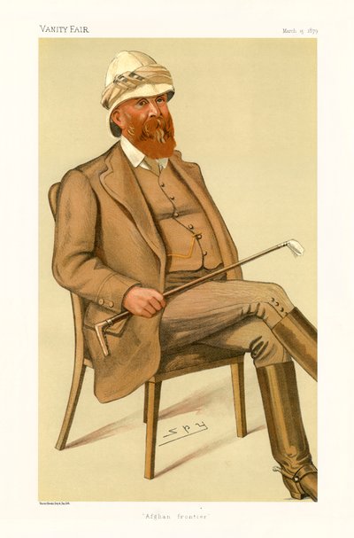 General de División Sir Peter Stark Lumsden - retrato sentado de Leslie Matthew (1851 1922) Ward