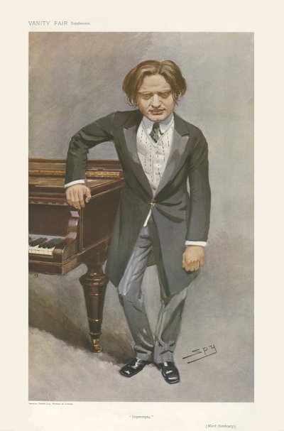 Mark Hamburg - retrato de pie de Leslie Matthew (1851 1922) Ward