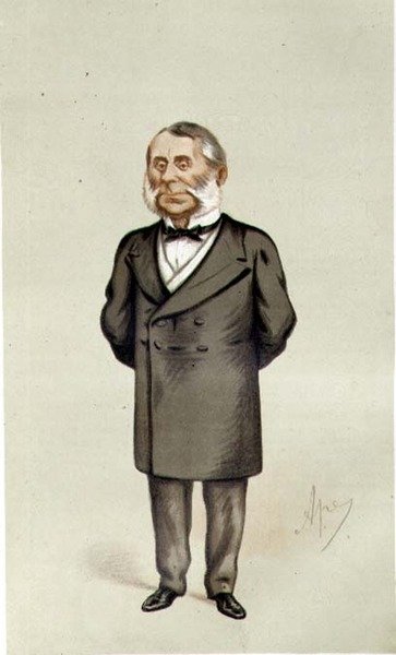 Sir Edward Watkin, caricatura de 