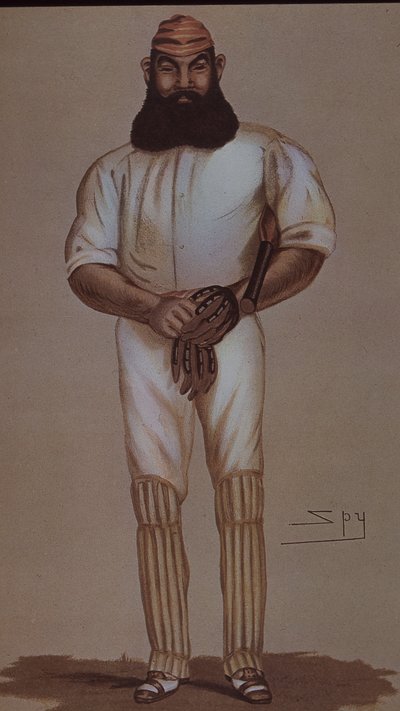 Héroe del cricket W.G. Grace, caricatura para Vanity Fair de Leslie Matthew Ward