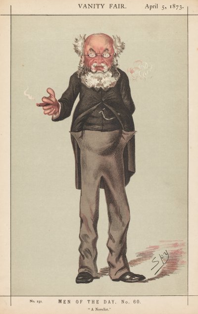 Vanity Fair: Hombres del día, No. 60, "Un novelista" de Leslie Matthew (Spy) Ward