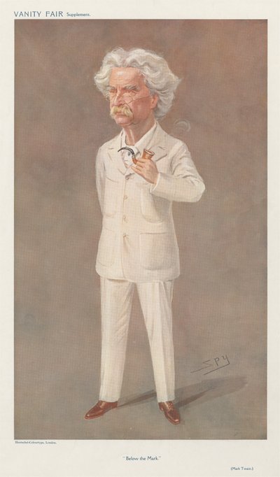 Debajo de la marca, Mark Twain de Leslie Matthew Spy Ward