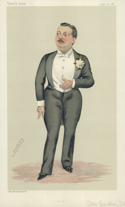 Alexander Grantham Yorke, Alick, 20 de agosto de 1881, caricatura de Vanity Fair de Leslie Matthew Ward