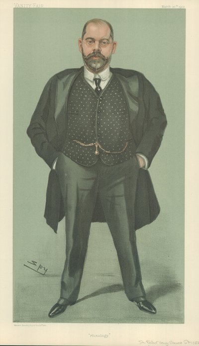 Dr. Robert Henry Scanes Spicer, Rinología, 20 de marzo de 1902, caricatura de Vanity Fair de Leslie Matthew Ward