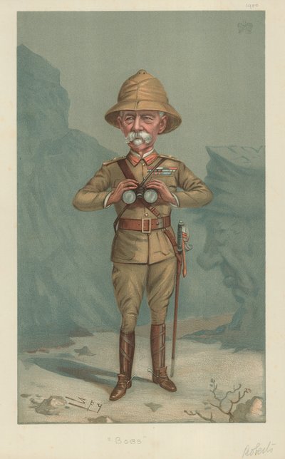 Mariscal de campo Lord Roberts, Bobs, 21 de junio de 1900, caricatura de Vanity Fair de Leslie Matthew Ward