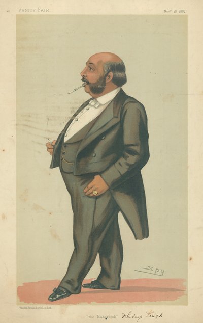 HH El Maharajá Duleep Singh GCSI, El Maharajá, 18 de noviembre de 1882, caricatura de Vanity Fair de Leslie Matthew Ward