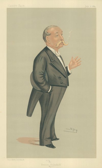 SHS Príncipe Demtrey Soltykoff, Príncipe Soltykoff, 6 de julio de 1889, caricatura de Vanity Fair de Leslie Matthew Ward