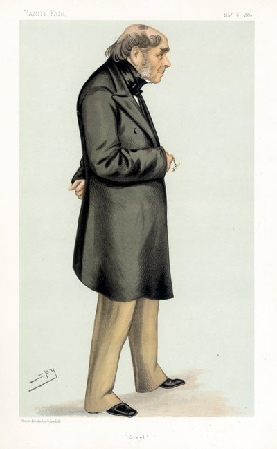 Henry Bessemer, ingeniero, inventor e industrial británico, 1880 de Leslie Matthew Ward