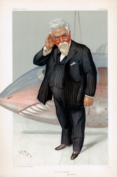 Hiram Stevens Maxim, inventor e ingeniero británico nacido en Estados Unidos, 1904 de Leslie Matthew Ward