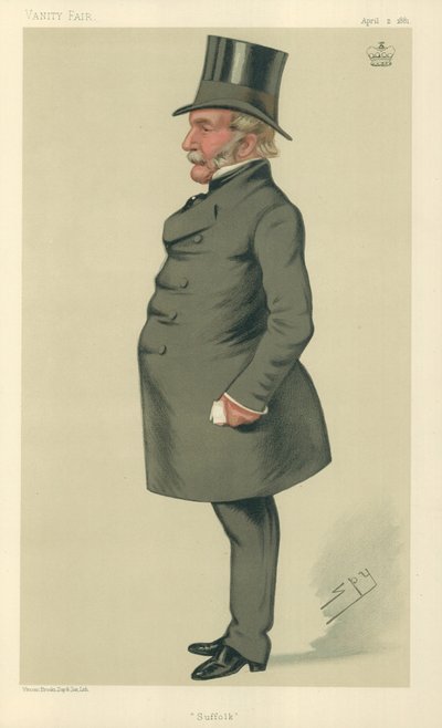 Lord Waveney, Suffolk, 2 de abril de 1881, caricatura de Vanity Fair de Leslie Matthew Ward