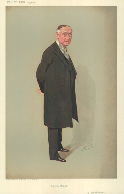 Lord Weardale, Un radical cínico, 25 de julio de 1906, caricatura de Vanity Fair de Leslie Matthew Ward