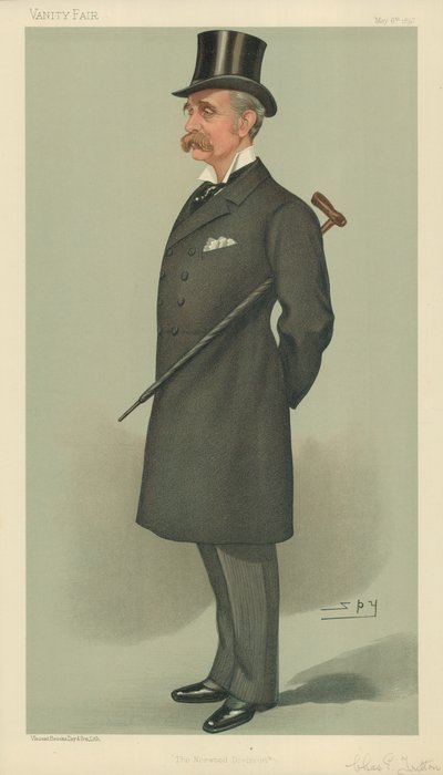 Sr. Charles Ernest Tritton, La División de Norwood, 6 de mayo de 1897, caricatura de Vanity Fair de Leslie Matthew Ward