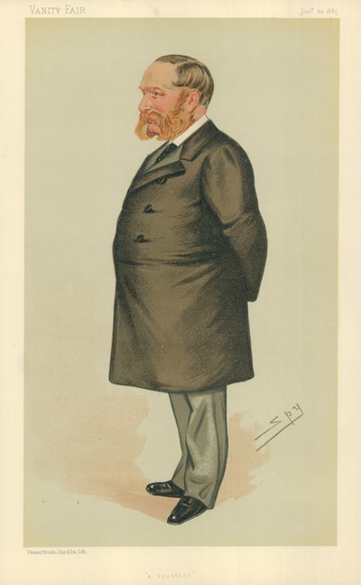Mr Charles Henry Wilson, un colono, 24 de enero de 1885, caricatura de Vanity Fair de Leslie Matthew Ward