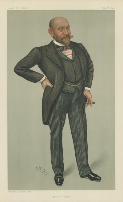 Sr. Ernest Cassel (litografía a color) de Leslie Matthew Ward