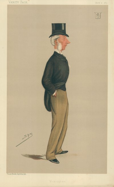 Sir George Russell, Wokingham, 2 de marzo de 1889, caricatura de Vanity Fair de Leslie Matthew Ward