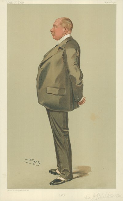 Sir Joseph Wilkinson, GWR, 20 de noviembre de 1902, caricatura de Vanity Fair de Leslie Matthew Ward