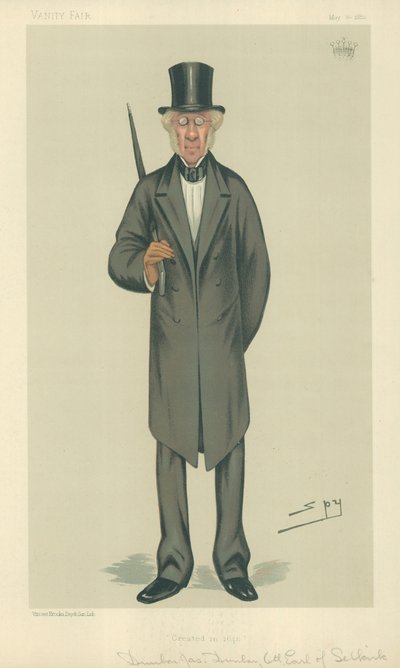 El Conde de Selkirk, creado en 1646, 20 de mayo de 1882, caricatura de Vanity Fair de Leslie Matthew Ward