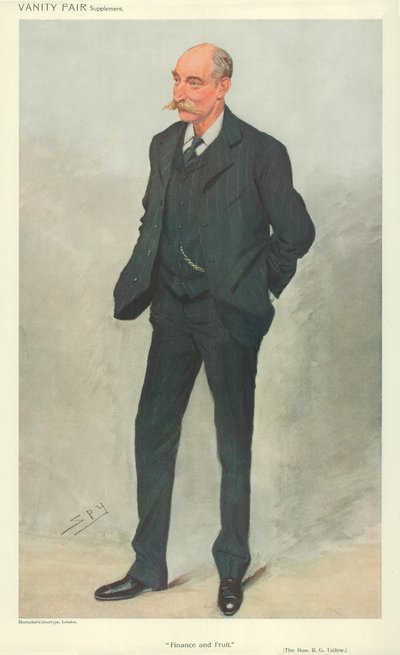 El Honorable Robert Garnett Tatlow, Glasgow, 16 de junio de 1909, caricatura de Vanity Fair de Leslie Matthew Ward