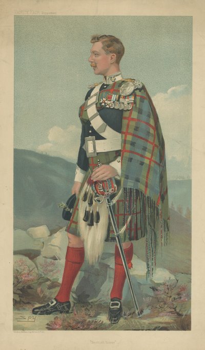 El Marqués de Tullibardine (litografía a color) de Leslie Matthew Ward