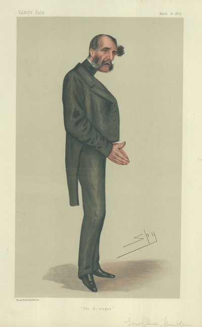 El Muy Honorable Lord Claud Hamilton, La Viuda, ilustración de 