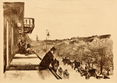 Terraza de café Unter den Linden de Lesser Ury