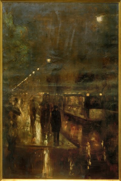 Berlín nocturno (Nollendorfplatz) de Lesser Ury