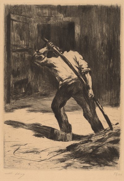 En el suelo del granero de Lesser Ury